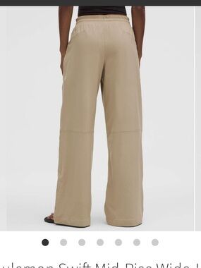 Lululemon swift mid rise wide leg pant sheer oak